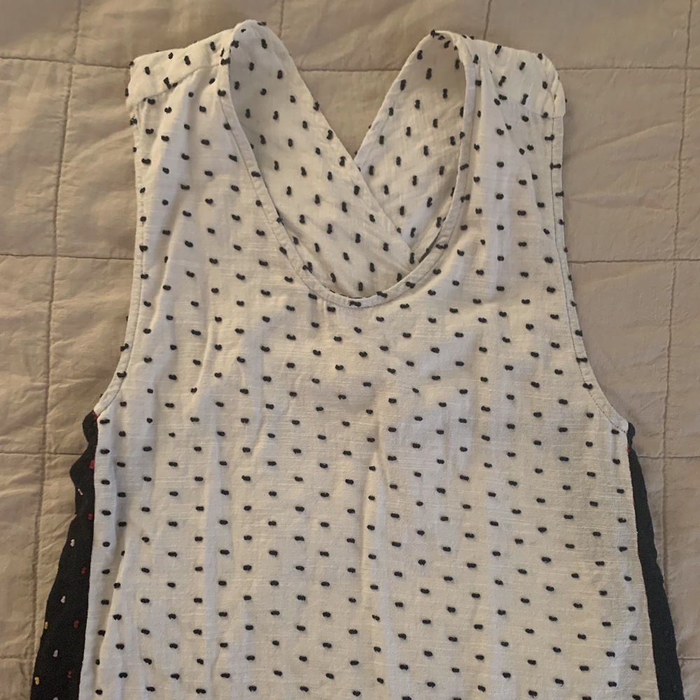 Ace & Jig Hot Cross Tank in Ivory/Carnival